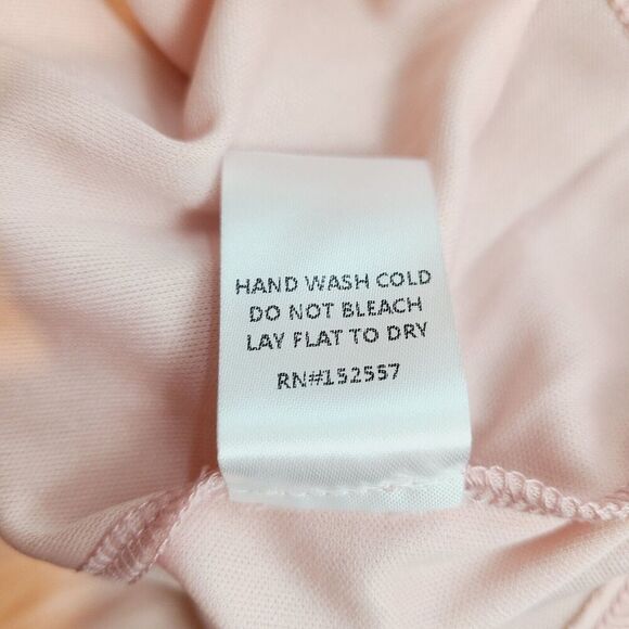 Roolee Maxi Dress M Dusty Pink Crocheted Lace Short Sleeve Wedding Bridesmaid - Picture 10 of 11